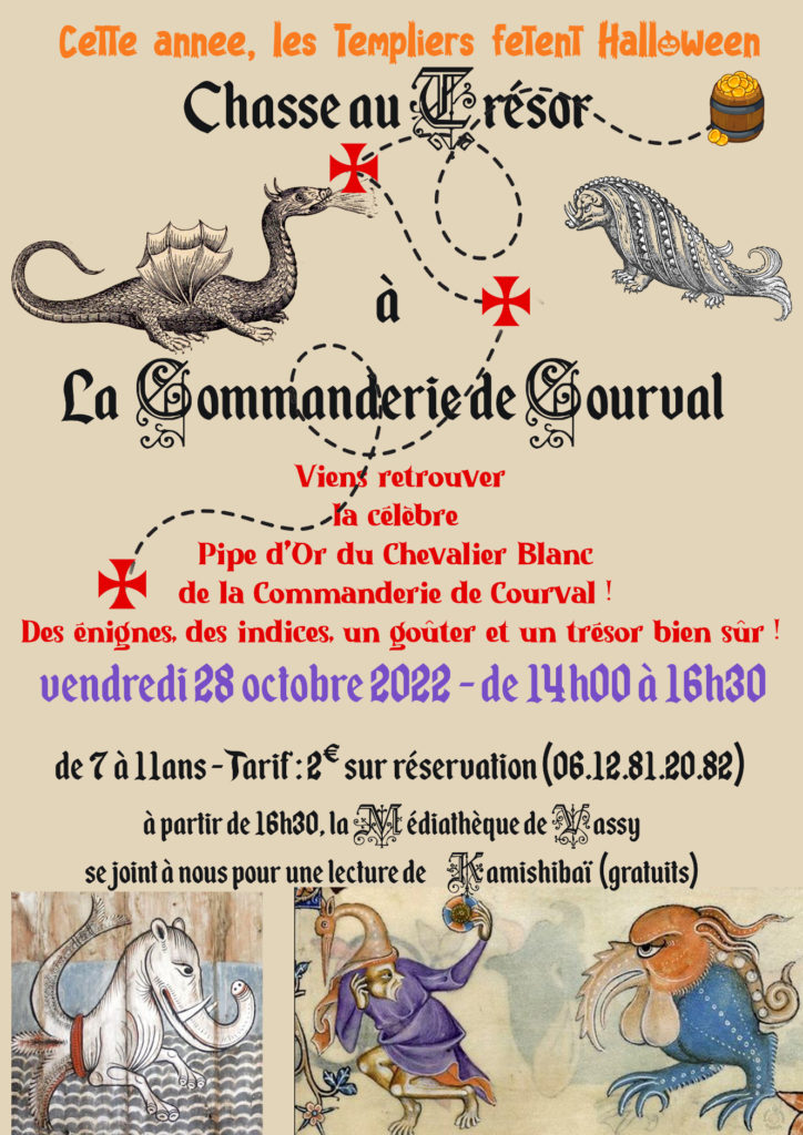 Affiche Halloween à la Commanderie de Courval