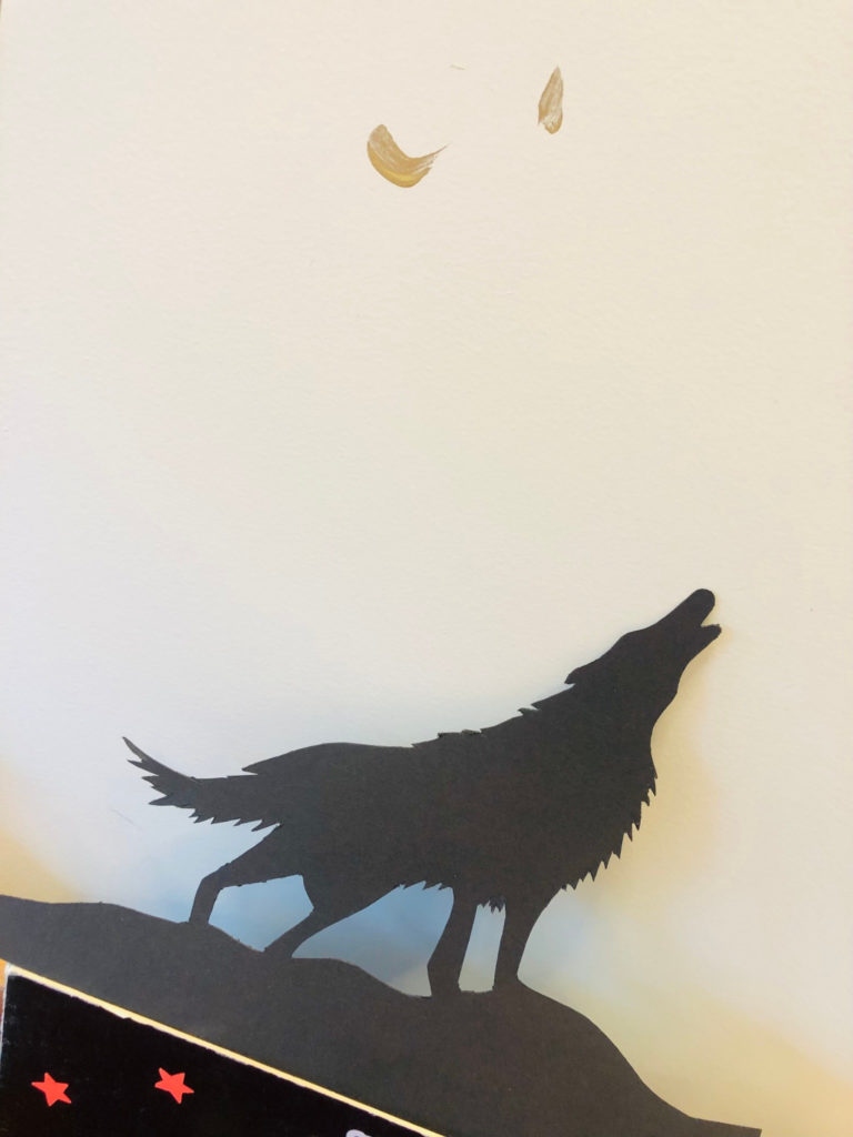 Illustration d'un loup issue d'un livre